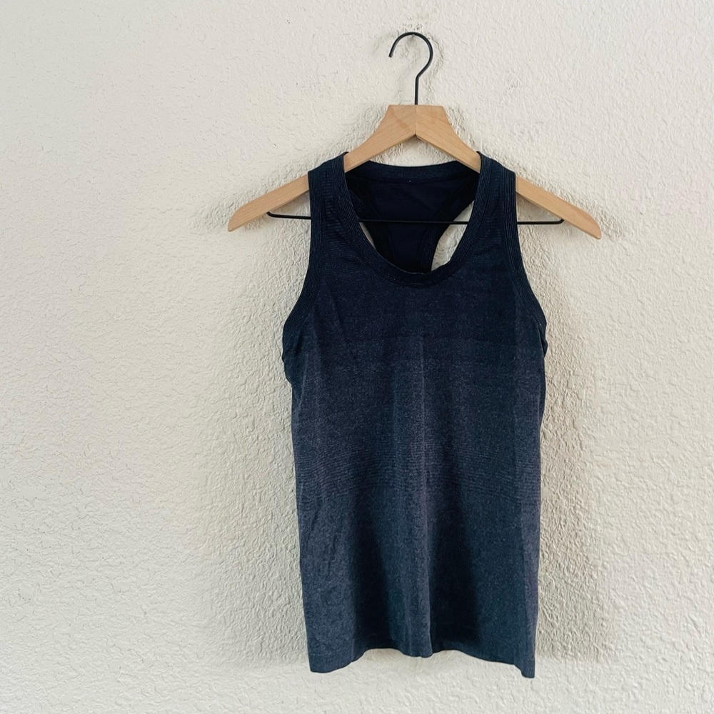Athleta Navy Athletic Racerback Top